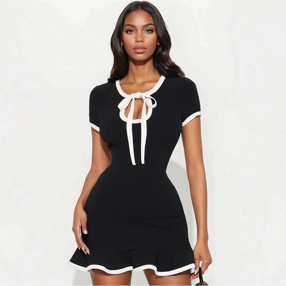 Fashion Nova Dresses & Skirts - Fashion Nova Black and White Mini Dress